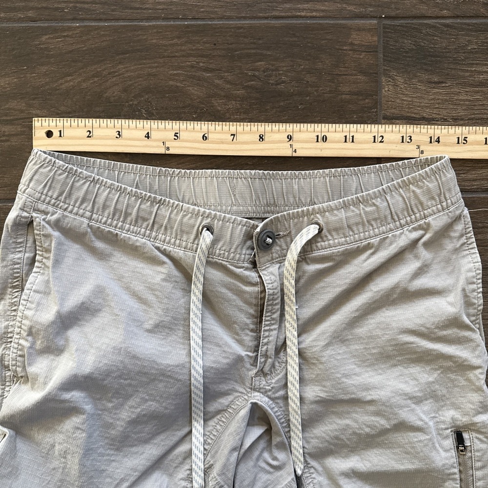 Vuori Men's Small Ripstop Pants Tan Drawstring Zip Pocket 29x30 V412 - Picture 4 of 9